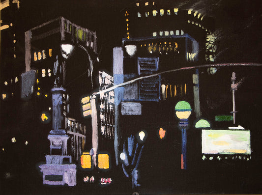 02.Columbus Circle At Night