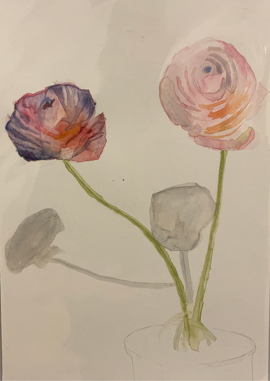 92.Ranunculus in vase